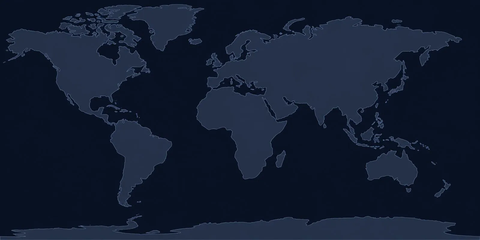 Worldwide medevac operator network — coverage map